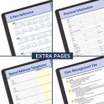 AT-A-GLANCE 2023 Weekly & Monthly Planner, QuickNotes, Quarter-Hourly Appointment Book, 8-1/4" x 11", Large, Monthly Tabs, Pocket, Black (7695005) - Image 7